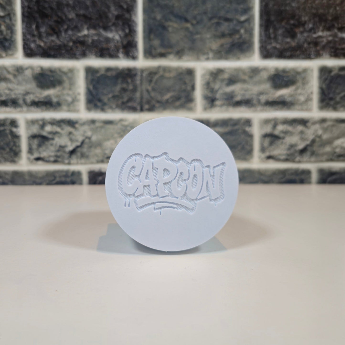 Capcon - Outline WPD - White, Pink Dot